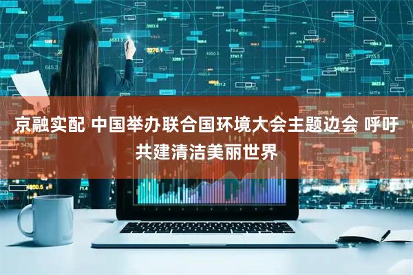 京融实配 中国举办联合国环境大会主题边会 呼吁共建清洁美丽世界